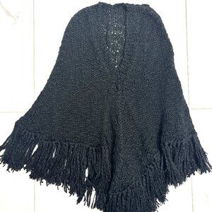 Kenneth Cole Black Poncho